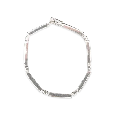 Saint Laurent Bracelet With Metal Bars "Silver"