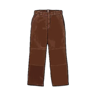 Supreme x Dickies Double Knee Corduroy Work Pant "Brown"