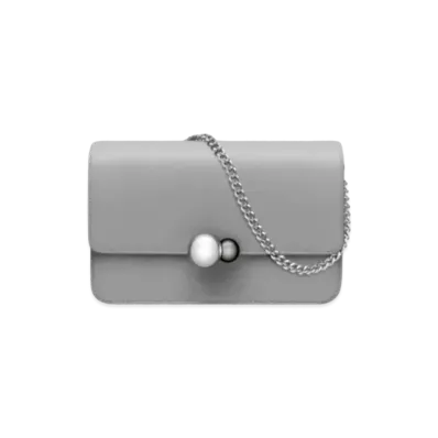Dior Curfskin Promenade Wallet "Gray"