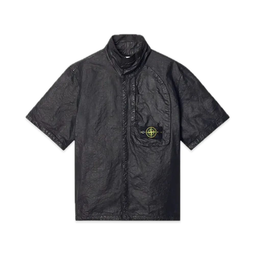 Stone Island 1200028 Organic Look Nylon Panama-TC "Black"