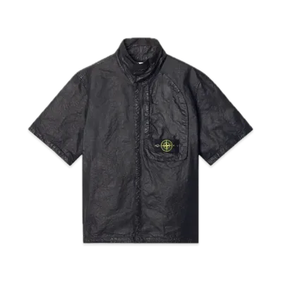 Stone Island 1200028 Organic Look Nylon Panama-TC "Black"