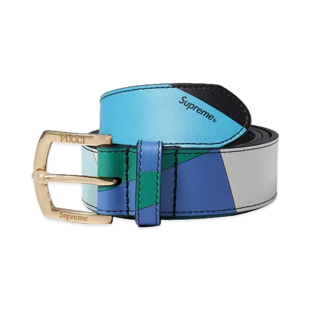 Supreme x Emilio Pucci Belt "Blue"
