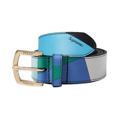 Supreme x Emilio Pucci Belt "Blue"