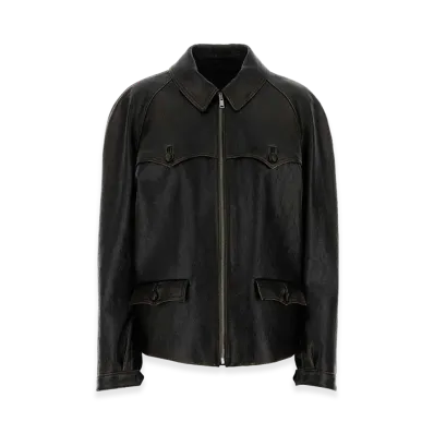PRADA Women's Leather Jacket "Black"
