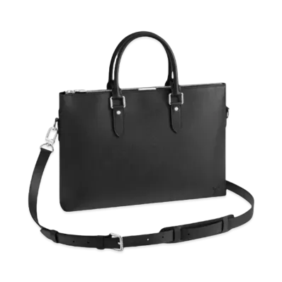 Louis Vuitton Anton Soft Briefcase Taiga "Noir"