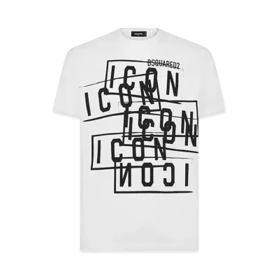 Dsquared2 Icon Stamps Cool Fit T-Shirt "White"