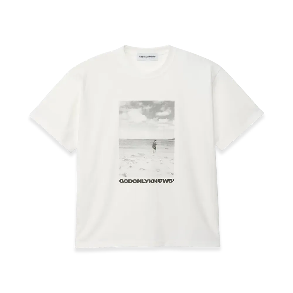 GOD ONLY KNOWS Photo Sea T-Shirt "White"