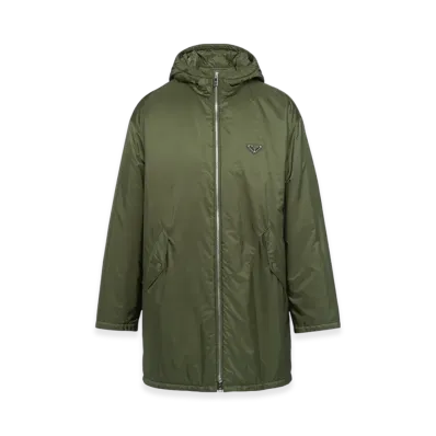 PRADA Long Re-Nylon Raincoat "Military Green"