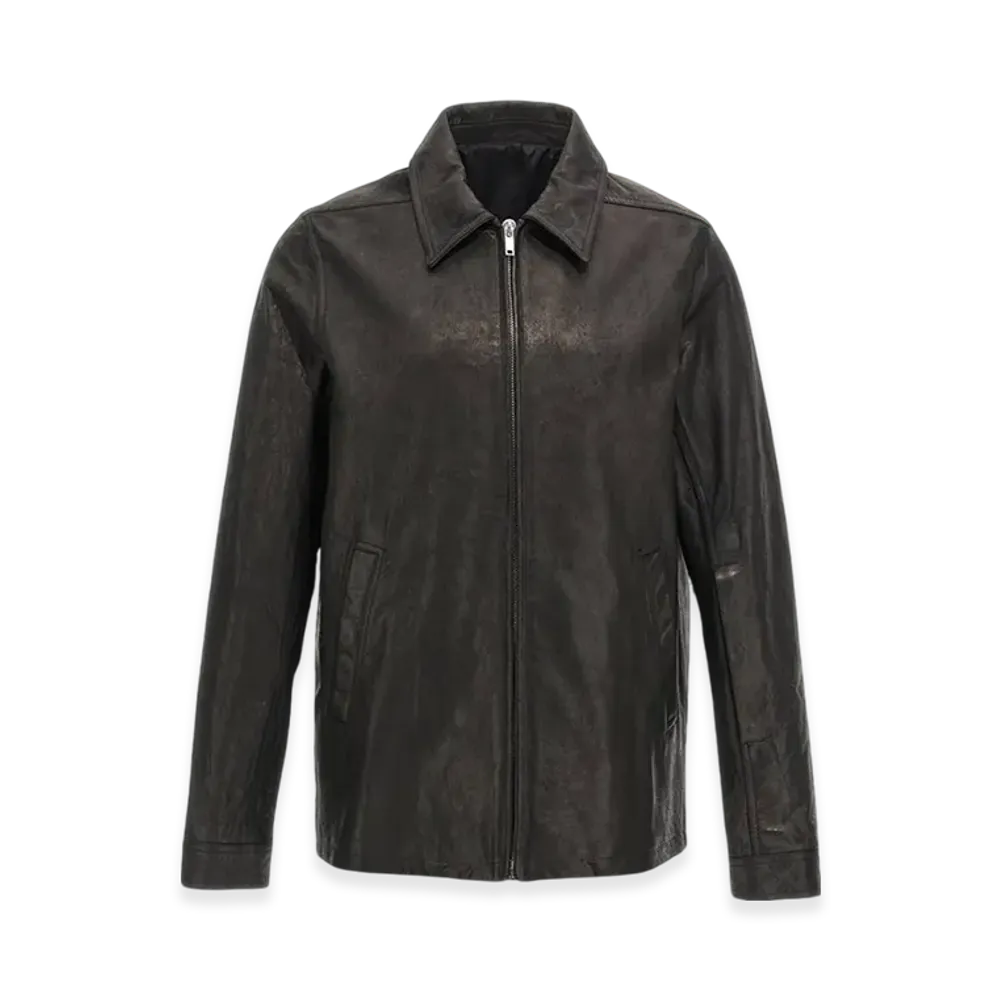 Rick Owens Brad Leather Jacket "Black"