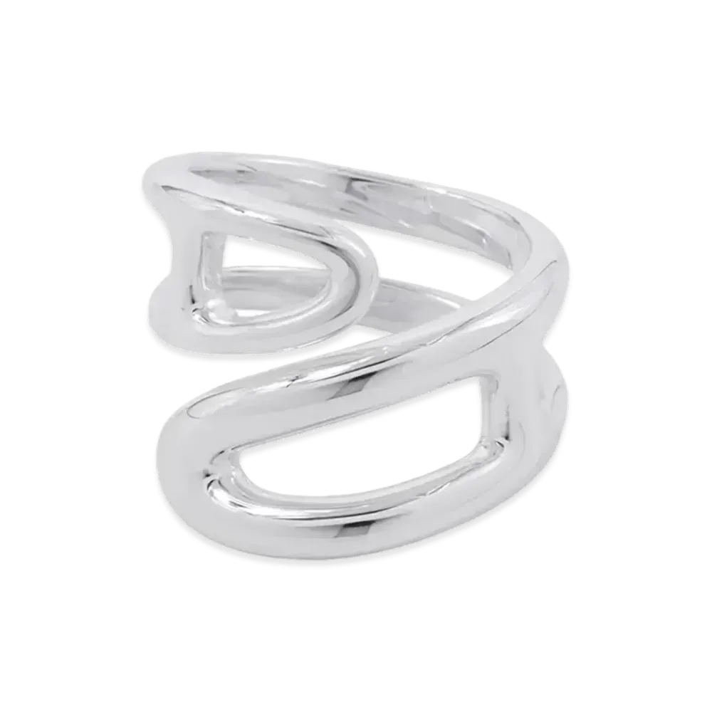 Hermes Chaine D'ancre Twist Ring PM "Silver"