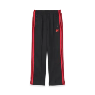 NEEDLES x LHP Track Pants Poly Smooth "BlackRed"