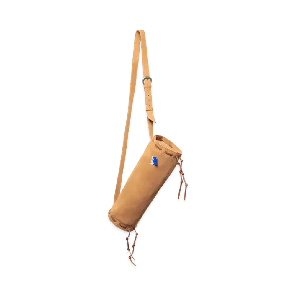 ADERERROR x ZARA Top Stitch Split Suede Crossbody Bag "Ocher"