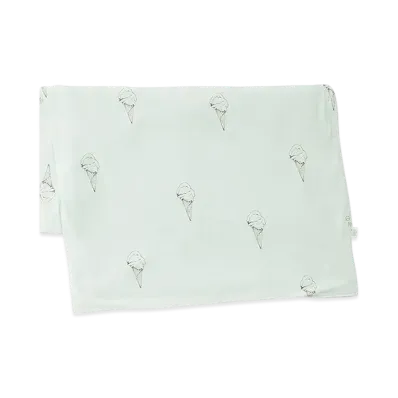 GELATO PIQUE Sleep Ice Pattern Cool Touch Sensation x Pile Reversible Blanket "Mint"