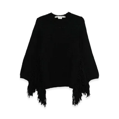 COMME des GARCONS Women's Fringe Knit Sweater "Black"