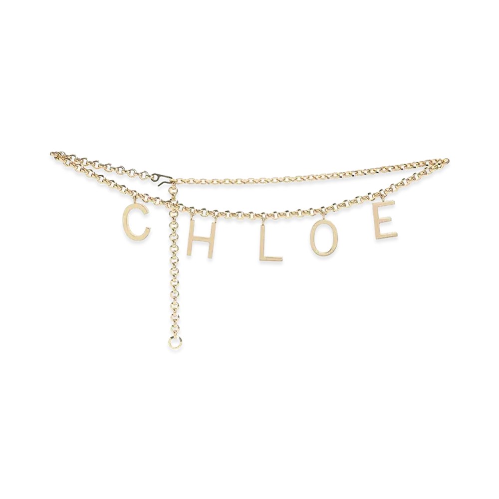 Chloe Women's Chain Belt "Gold"