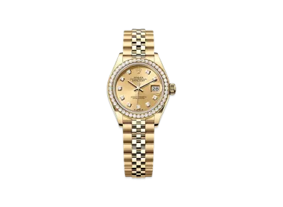 ROLEX Lady-Datejust 28mm Yellow Gold Diamond 279138RBR "Champagne-colour"