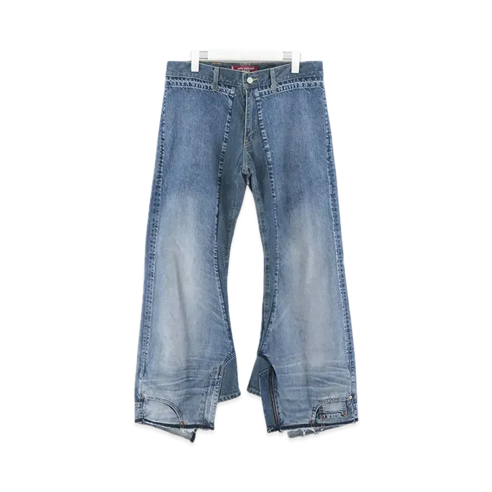 JUNYA WATANABE x Levi's Cotton Denim Product Processing Customized W Name Pants "Indigo"