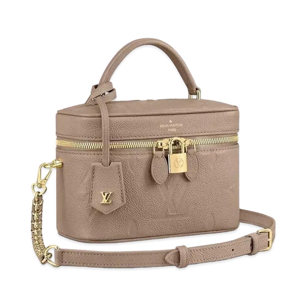 Louis Vuitton Monogram Empreinte Leather Vanity PM "Turtledove"
