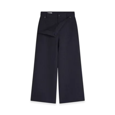 DRIES VAN NOTEN Wool Sailor Pants "Navy"