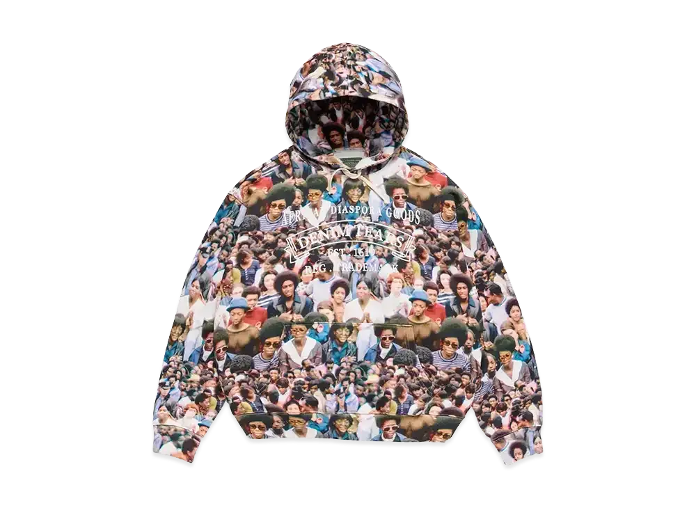 DENIM TEARS Harlem Festival ADG Stamp Hoodie "Multi"