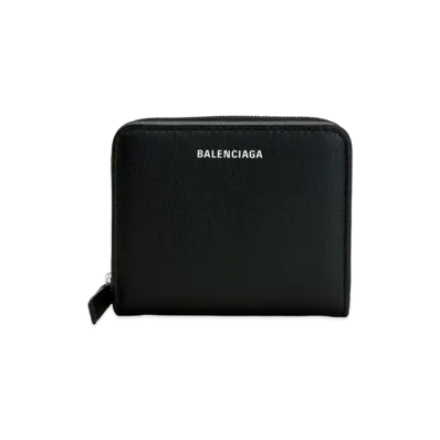 BALENCIAGA Everyday Billfold Wallet Leather "Black"
