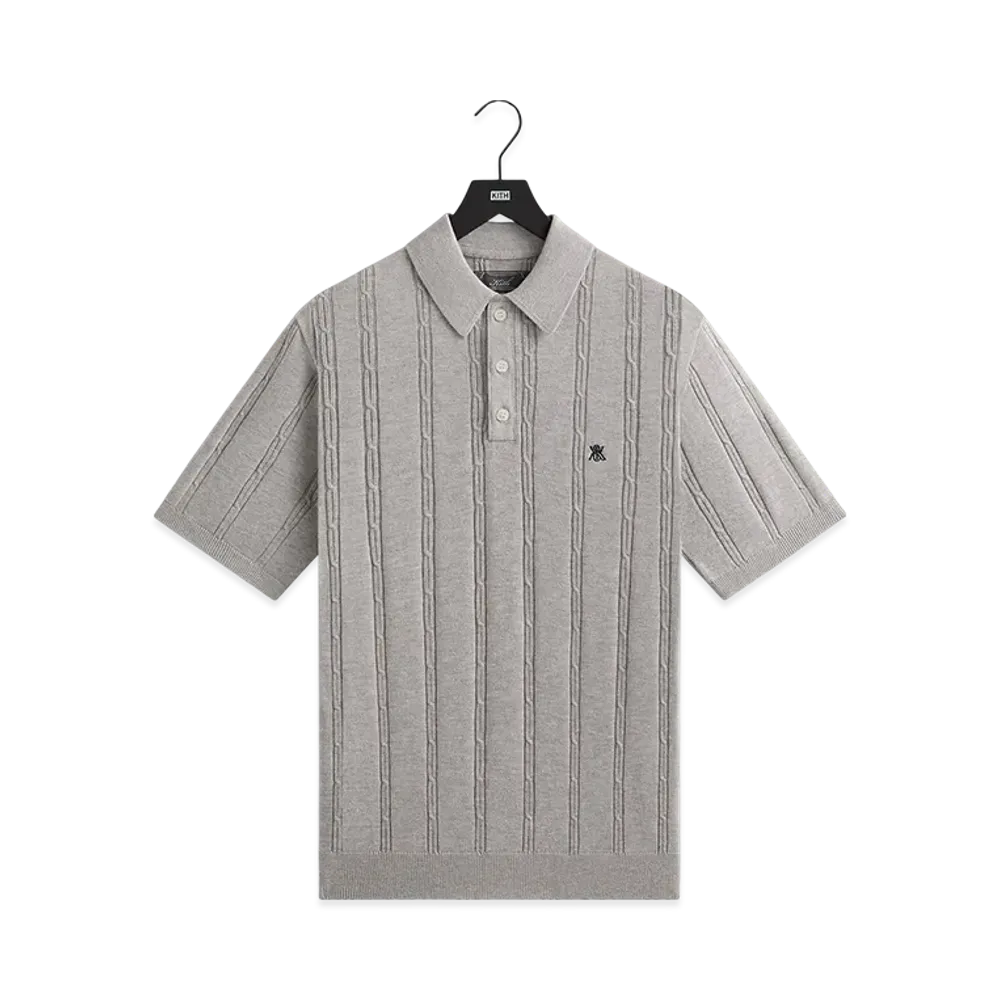 Kith Tilden Polo "Light Heather Grey"