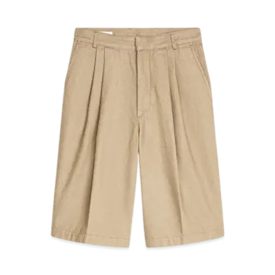 DRIES VAN NOTEN Tailored Denim Shorts "Stone"