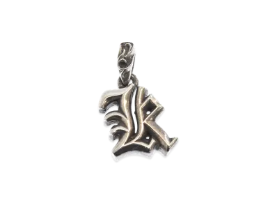 Chrome Hearts Alphabet Stack Charm K Initial Charm "Silver"