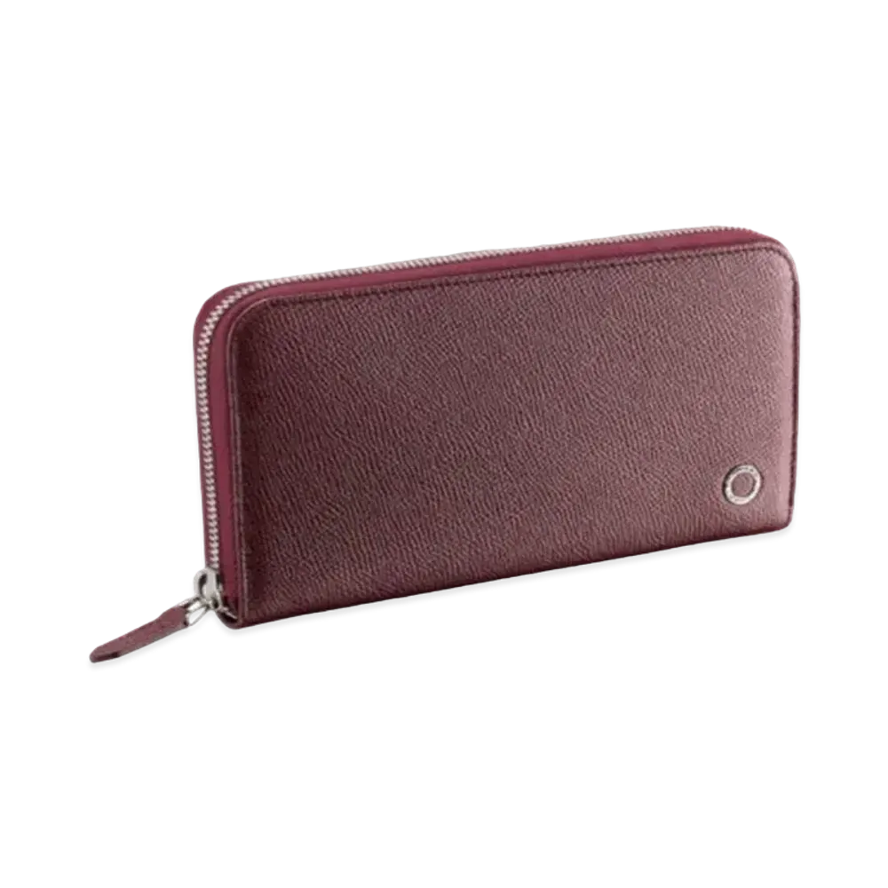 BVLGARI BVLGARI MAN Zip Wallet "Bordeux"