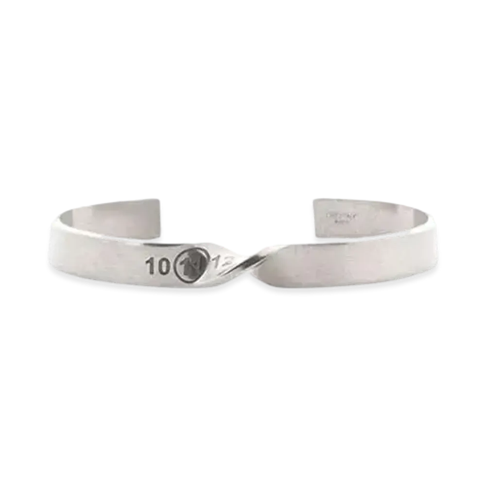 Maison Margiela Twisted Number Cuff "Silver"