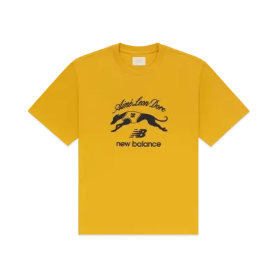 Aime Leon Dore x New Balance 997 Logo Tee "Yellow"