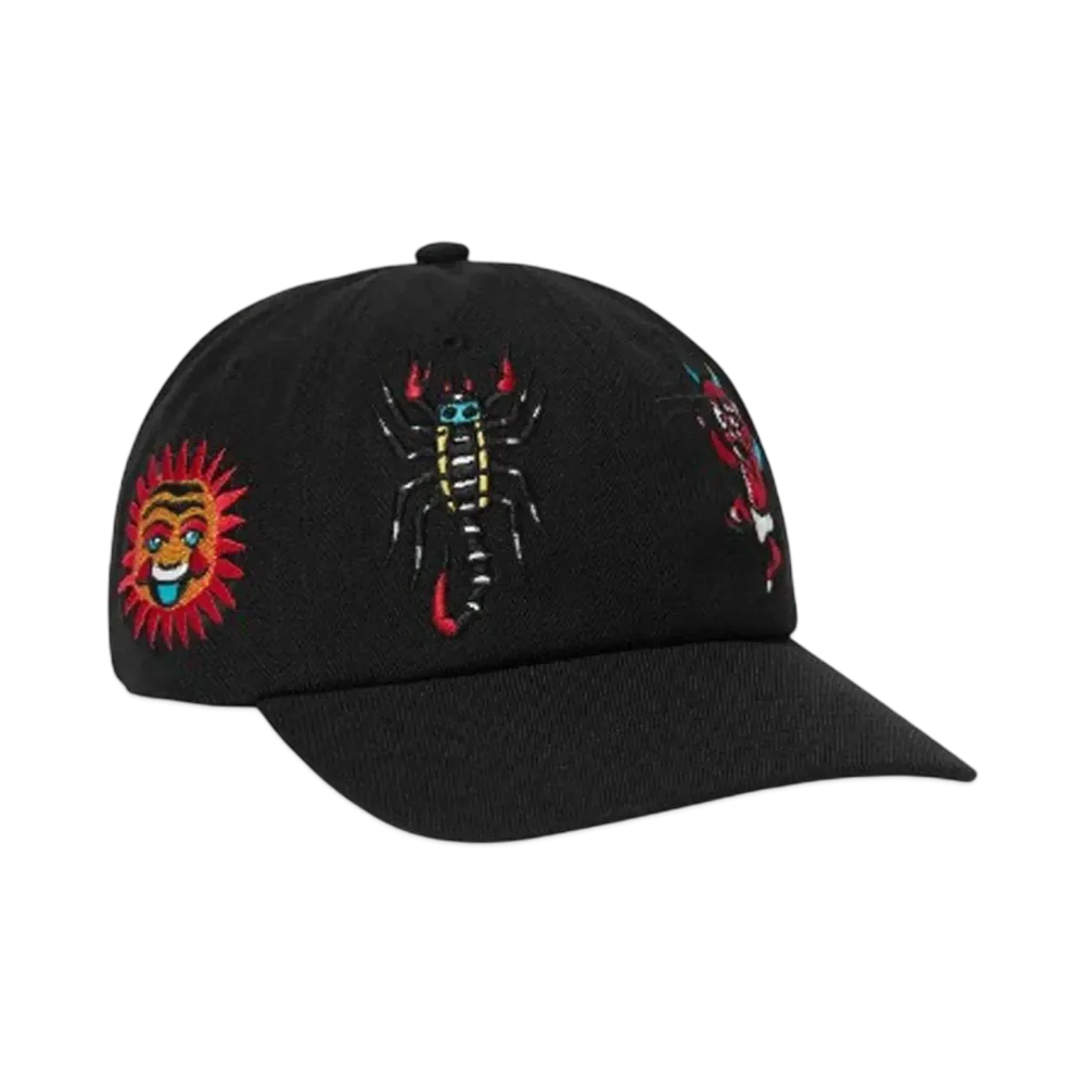 HUF Bledsoe 6 Panel Snapback Hat "Black"