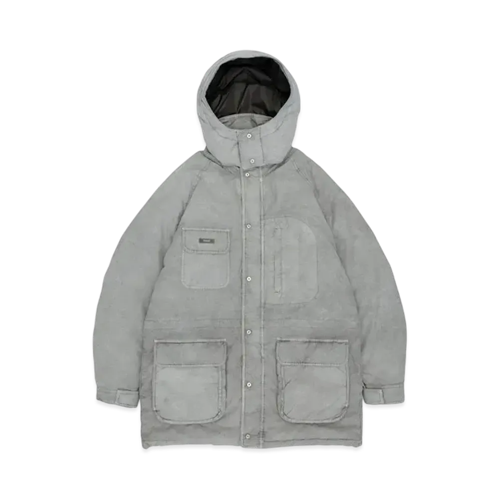 Graphpaper Hand Dyed Mountain Down Coat "Grey"
