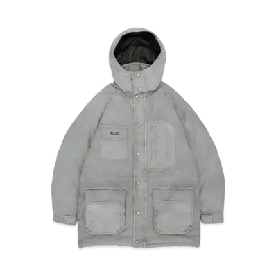 Graphpaper Hand Dyed Mountain Down Coat "Grey"