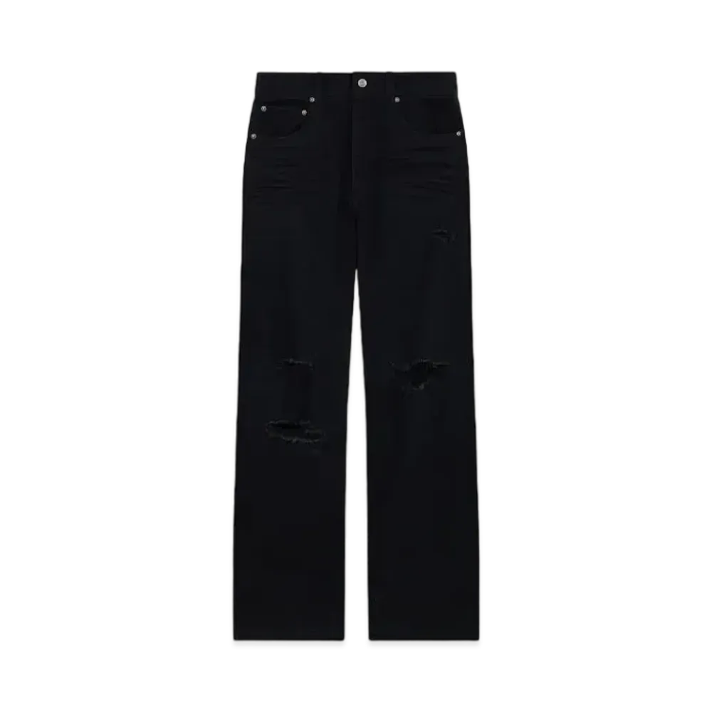 WE11DONE Distressed Denim Pants "Black"