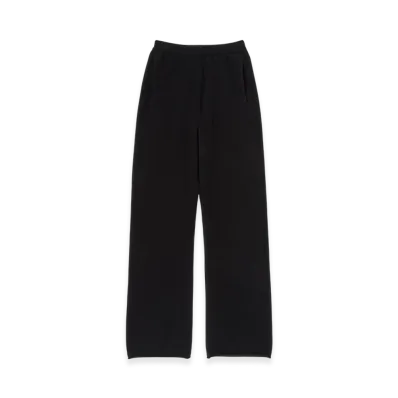 AURALEE Baby Cashmere Knit Pants "Top Black"