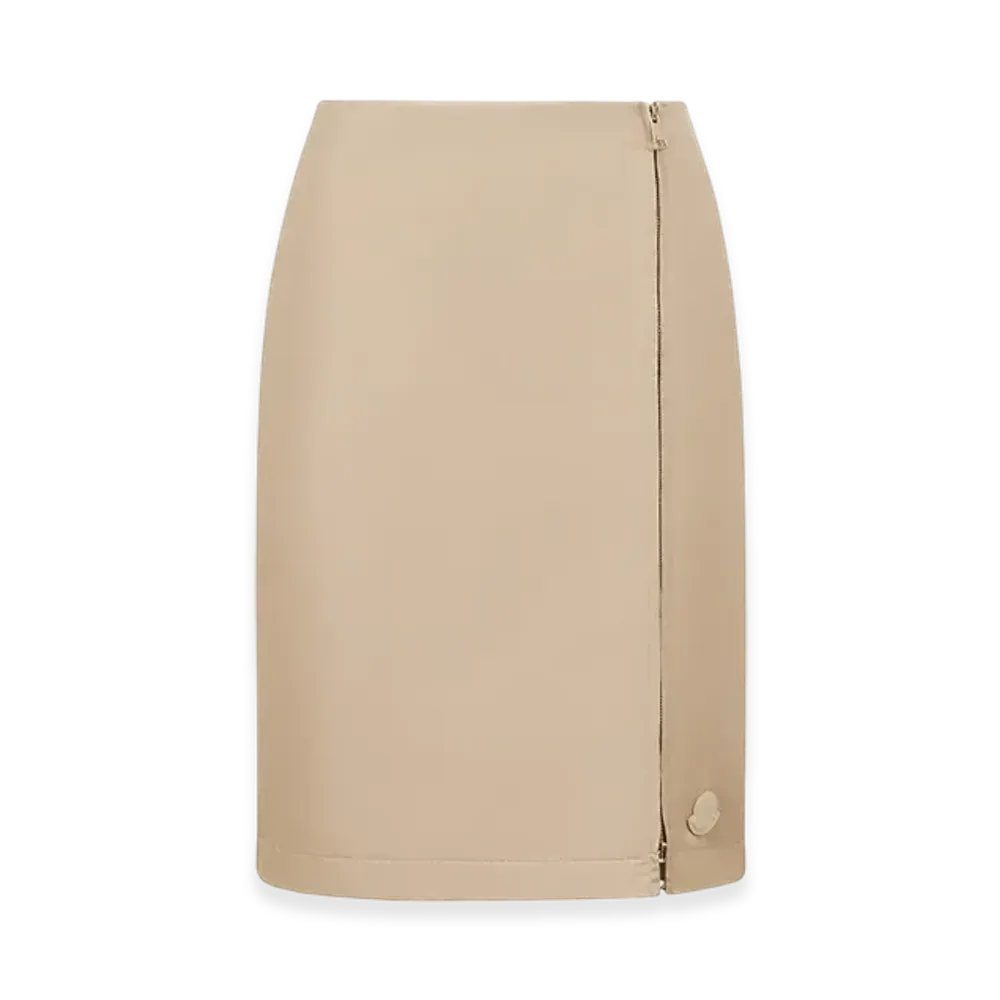 MONCLER Zipped Skirt "Beige"