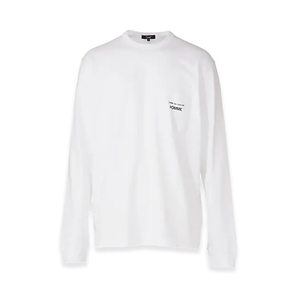 COMME des GARCONS HOMME Cotton Jersey Garment Print T-Shirt "White"