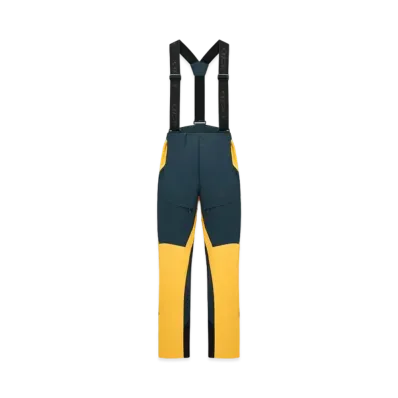 Dior x Descente x LEWIS HAMILTON Ski Pants With Suspenders Technical Taffeta "Navy Blue/Yellow"