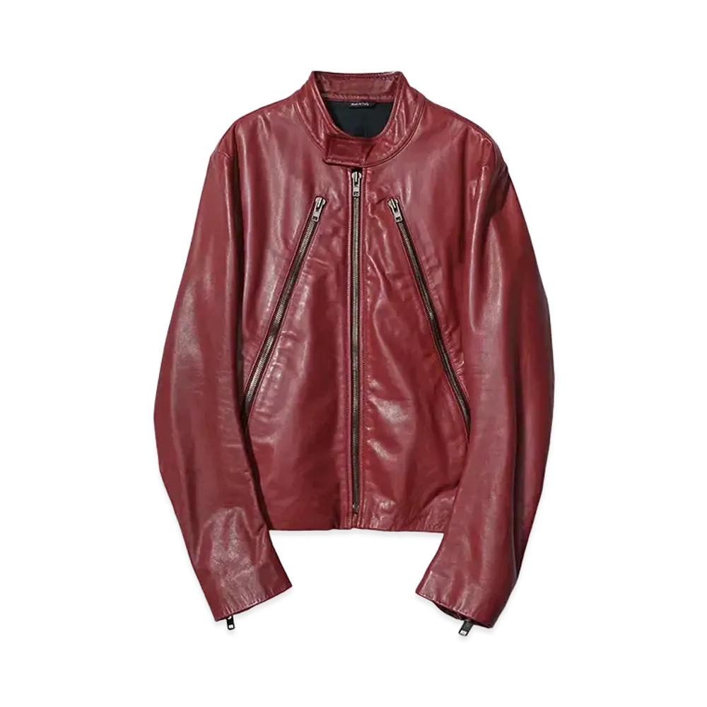Maison Martin Margiela 09AW 5-Zip Riders Jacket "Red"
