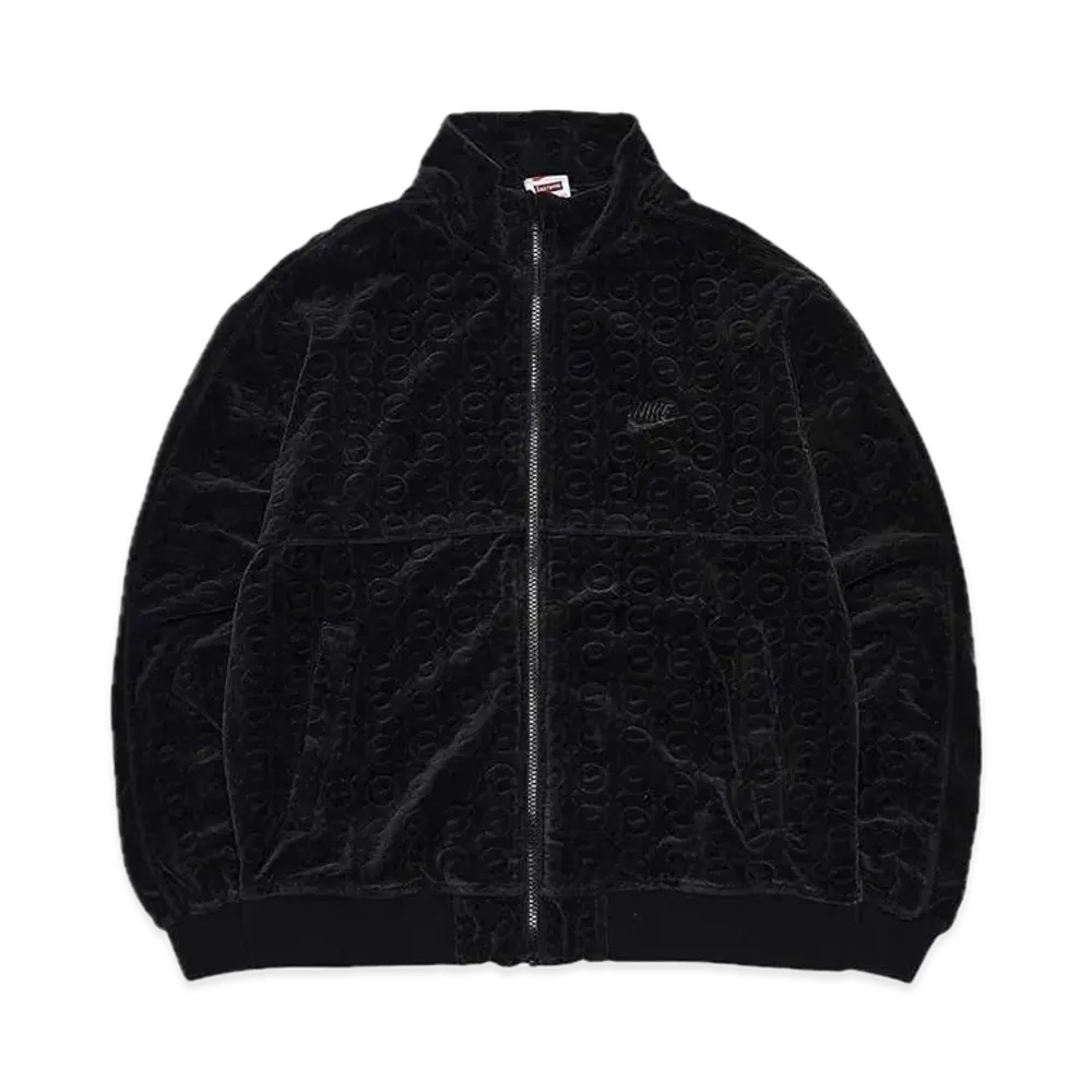 Supreme x Nike Velour Track Jacket "Black"