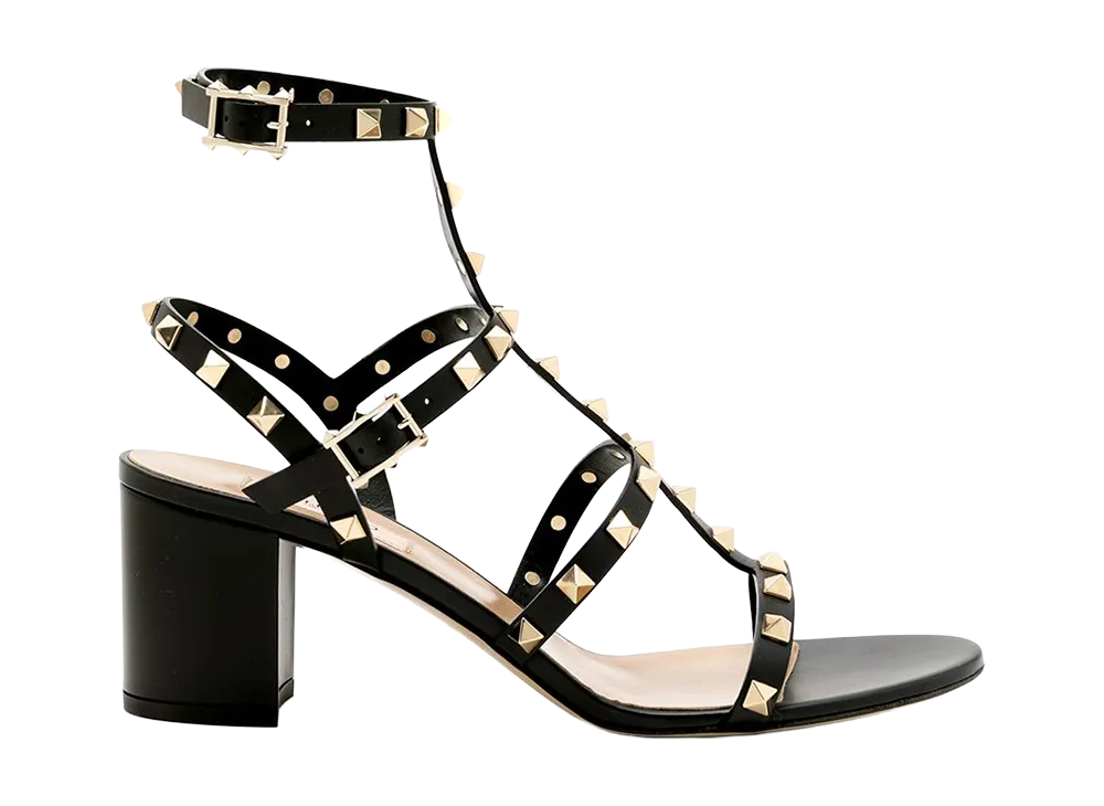 Valentino Garavani Women's Sandal Rockstud T. 60 "Nero"