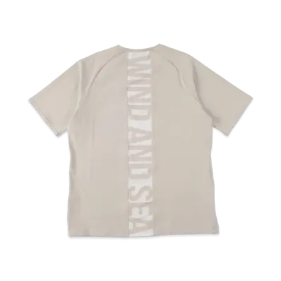 WIND AND SEA WDS (GET FIT BACK ) BACK LINE S/S TOP "Beige"