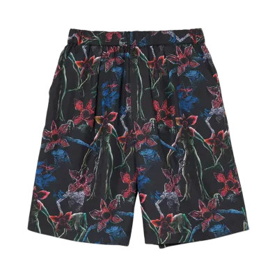 graniph x Stranger Things Demogorgon Pattern Big Silhouette Short Pants "Black"