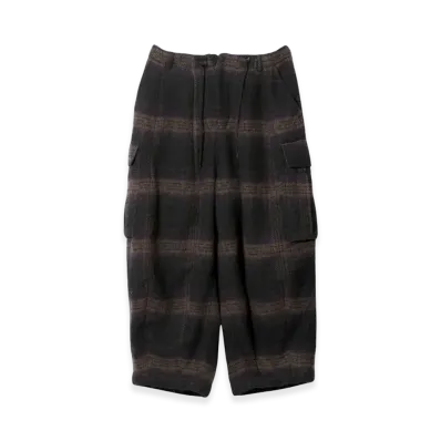 NEEDLES H.D. Pants BDU Wool Shaggy Plaid "Taupe"