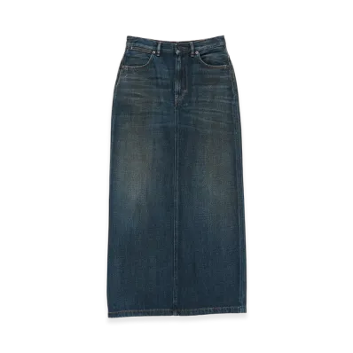 Acne Studios Ankle-Length Denim Skirt "Dark Blue"