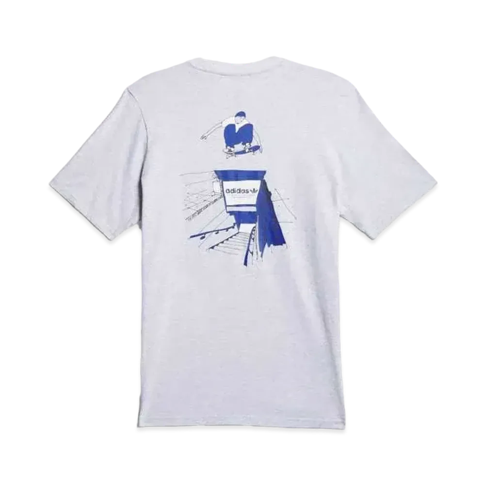 adidas Henry Jones Tyshawn Short Sleeve Tee "Light Gray Heather/Black"