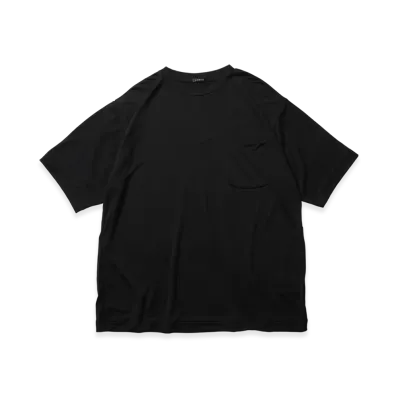 COMOLI Wool Tenjiku T-Shirt "Navy"