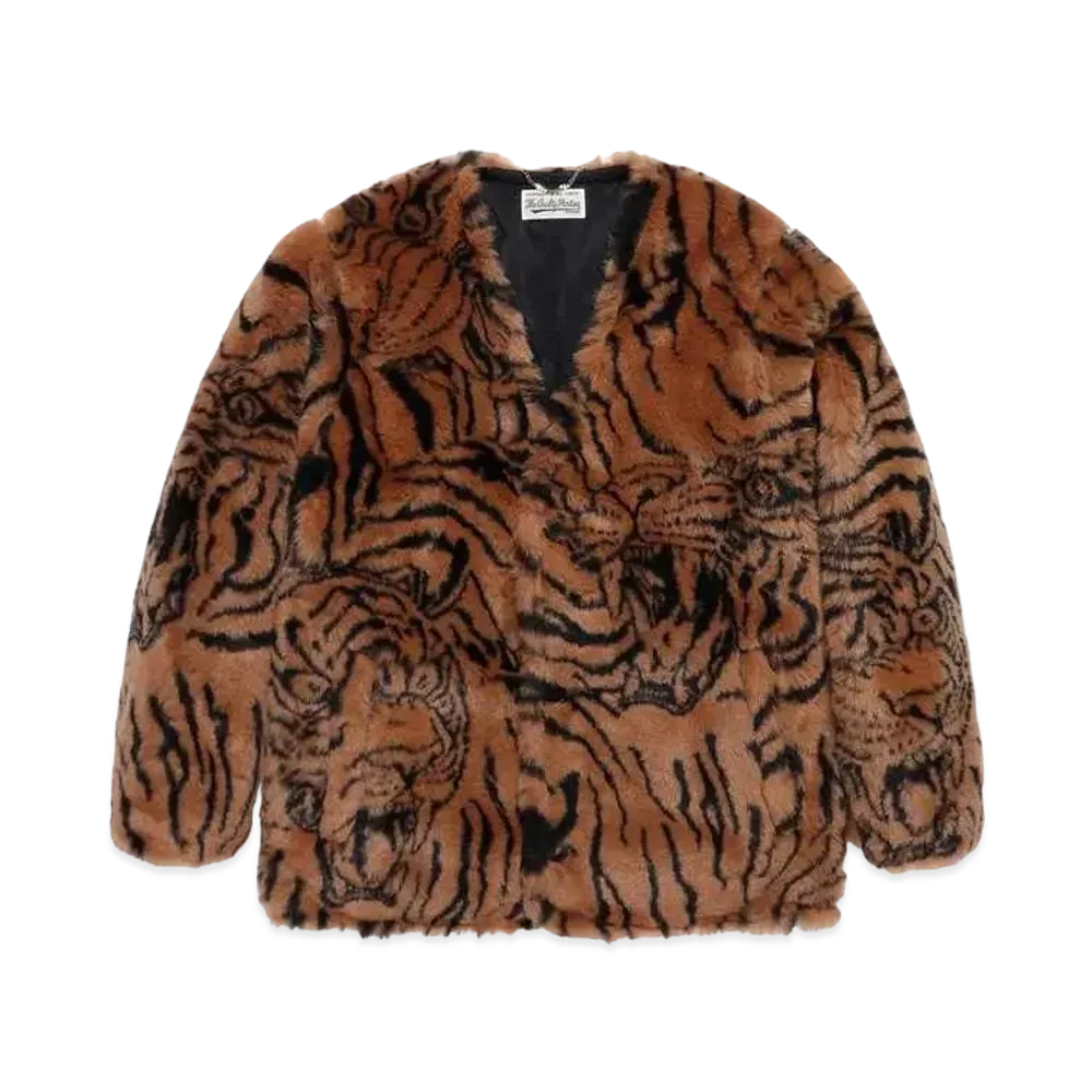WACKO MARIA TIM LEHI / Fur Jacket "Beige"