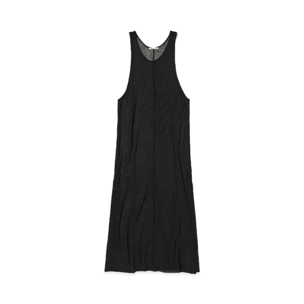 AURALEE Hard Twist Cotton Gauze Dress "Black"